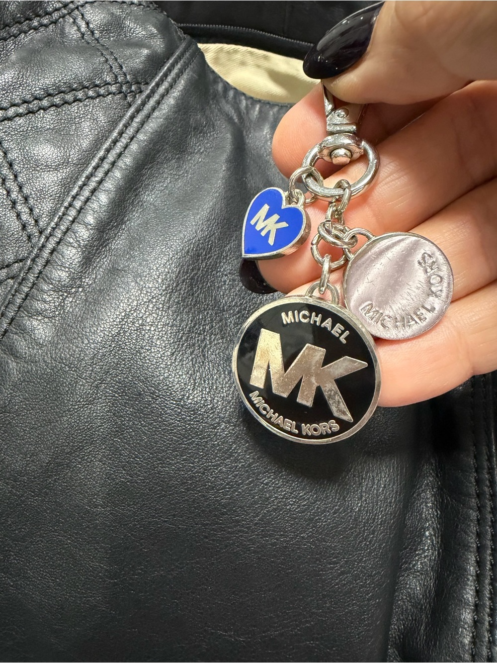Michael Kors Black Logo Charm